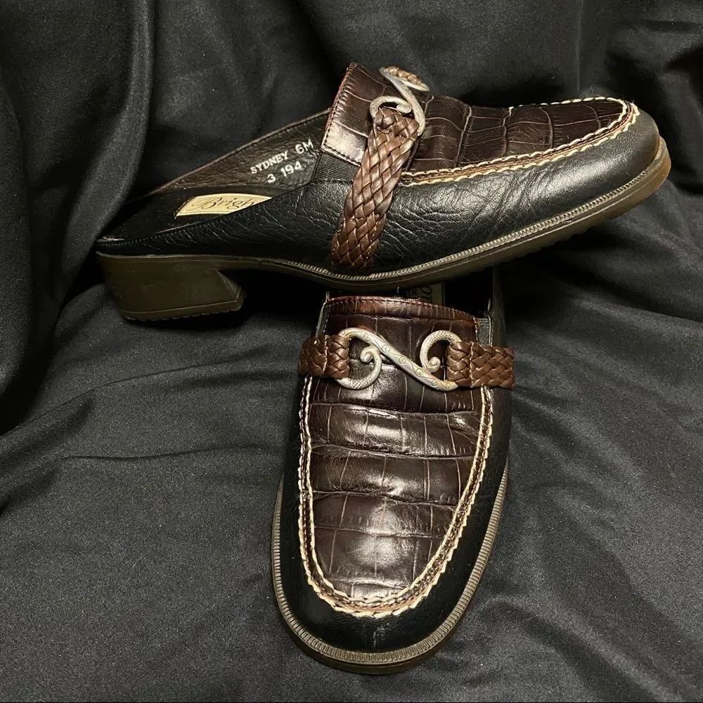 Brighton Sydney Mules Shoes Made In Italy 6M